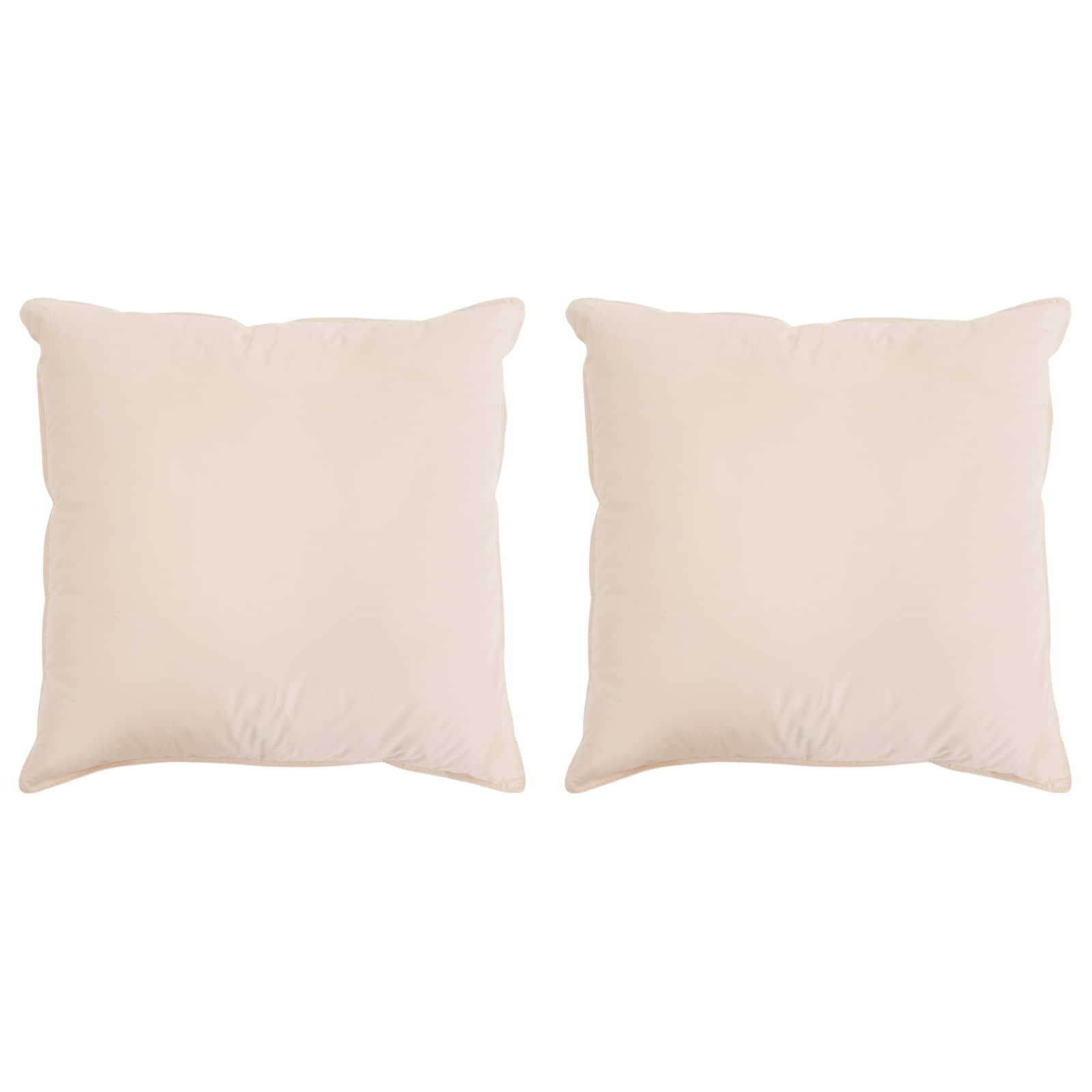 Jastuk 2 pcs Bež 50 x 50 cm Kapok vlakno