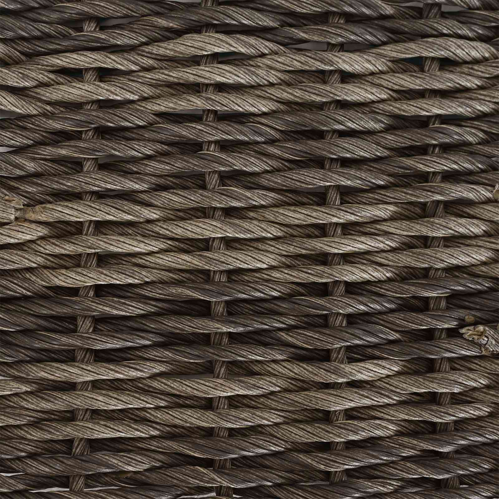 Stol za vrt Siva 100 x 55 x 37 cm PE Rattan i Staklo