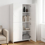 Visoka komoda Bijela 79 x 41 x 151 cm Konstruirano drvo