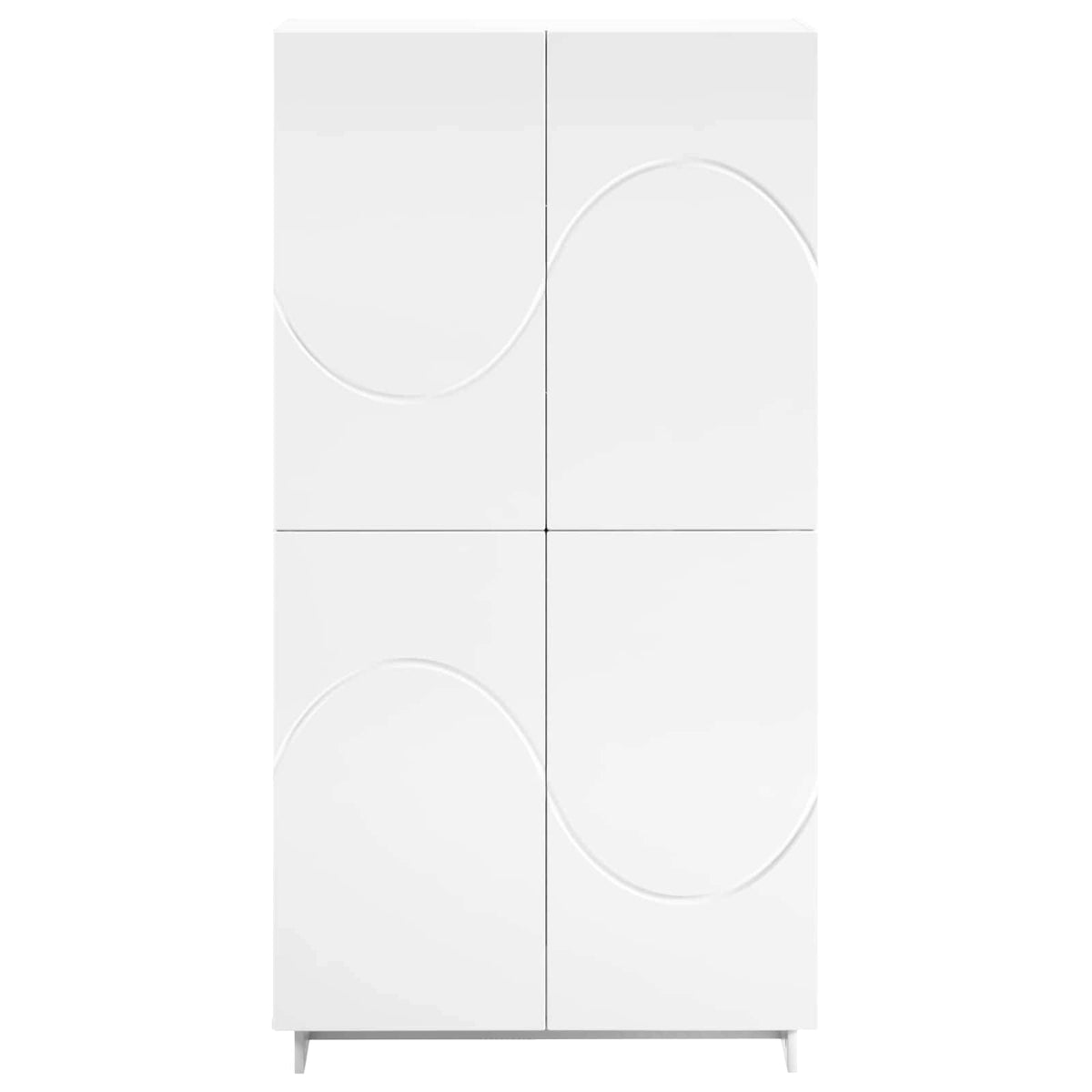 Visoka komoda Bijela 79 x 41 x 151 cm Konstruirano drvo