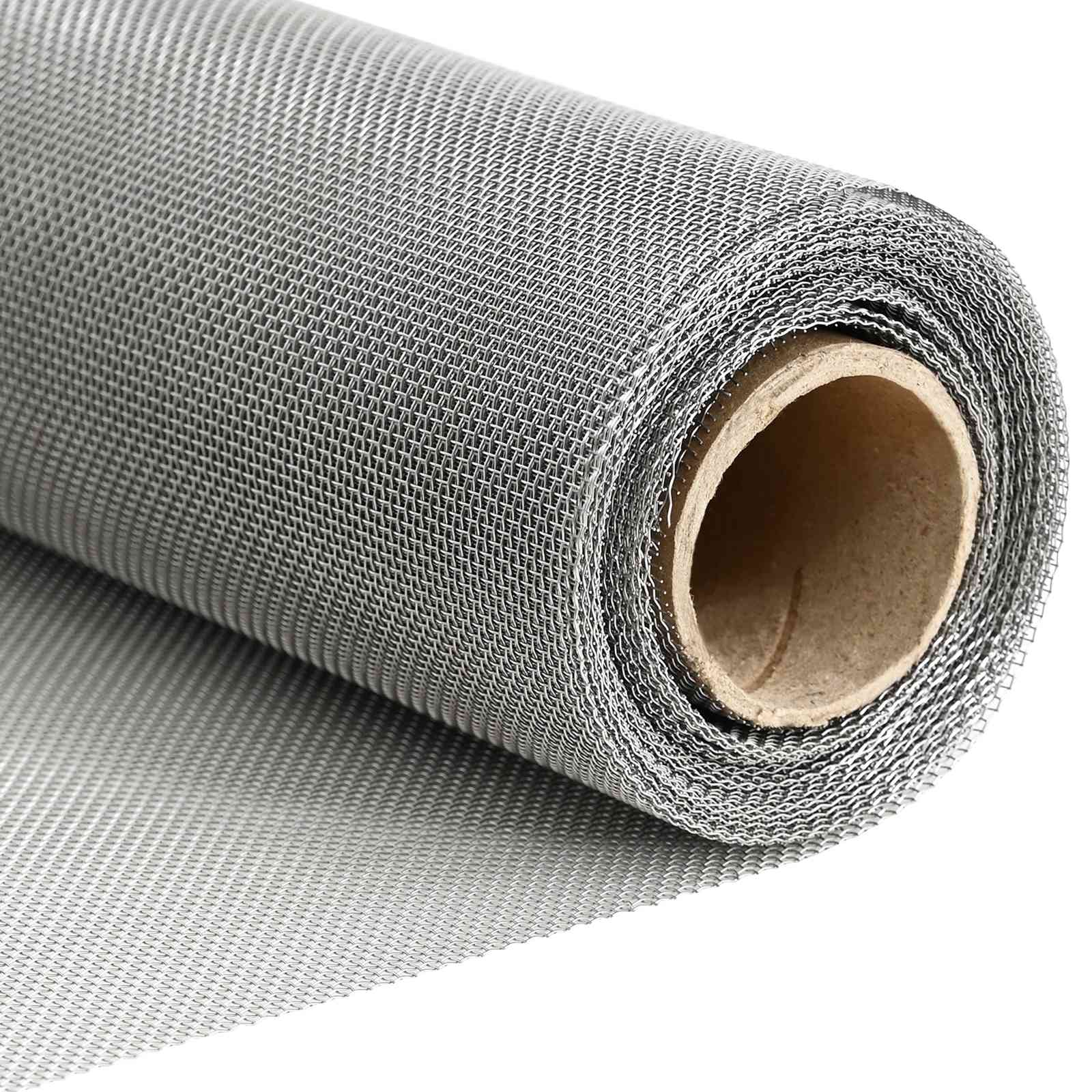 Mrežna tkanina 20 x 500 cm 20 Mesh Nehrđajući čelik 201 Srebrna