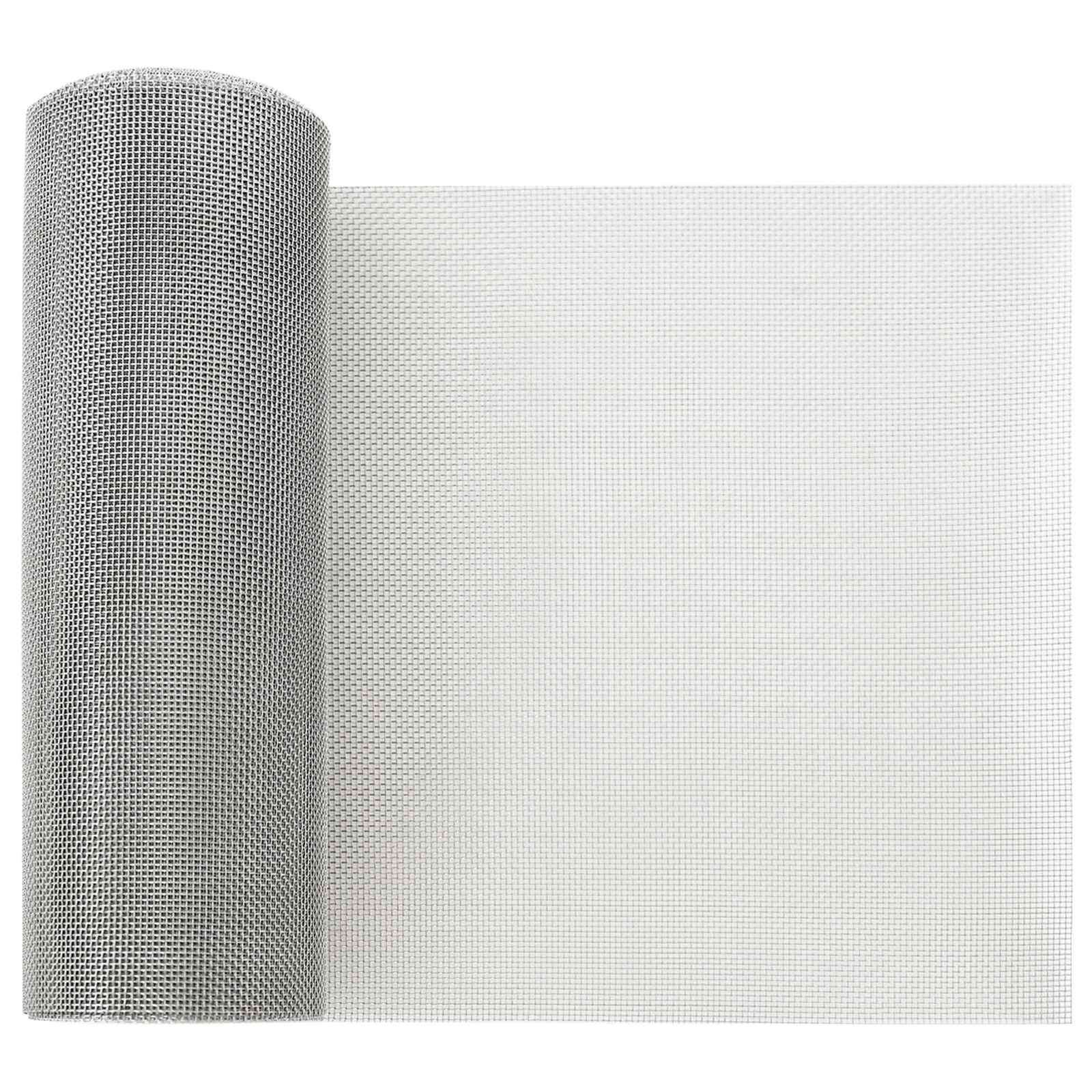 Mrežna tkanina 20 x 500 cm 20 Mesh Nehrđajući čelik 201 Srebrna