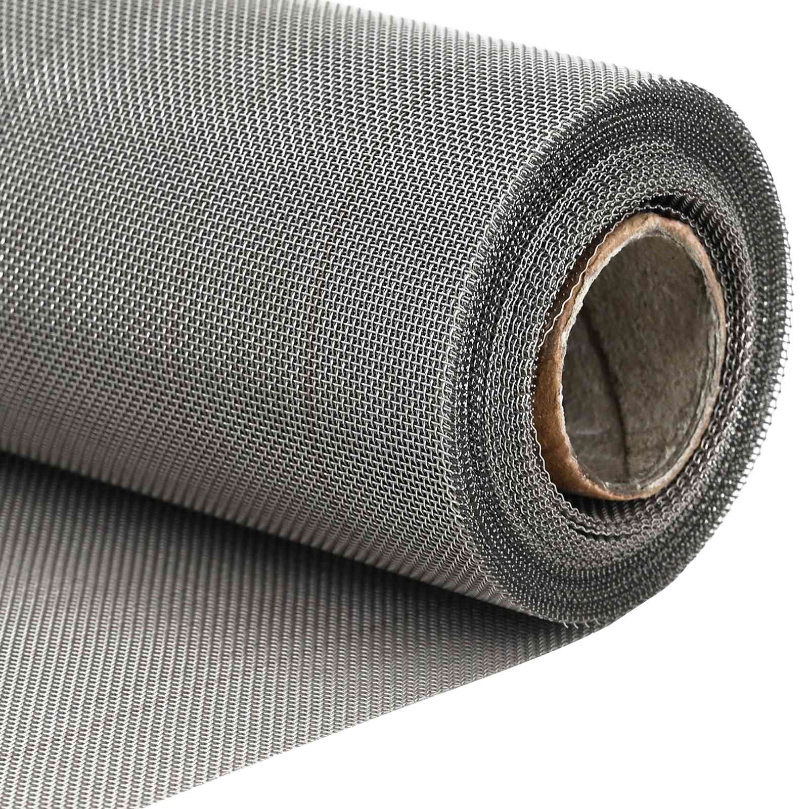 Mrežna tkanina 20 x 500 cm 30 Mesh Nehrđajući čelik 201 Srebrna