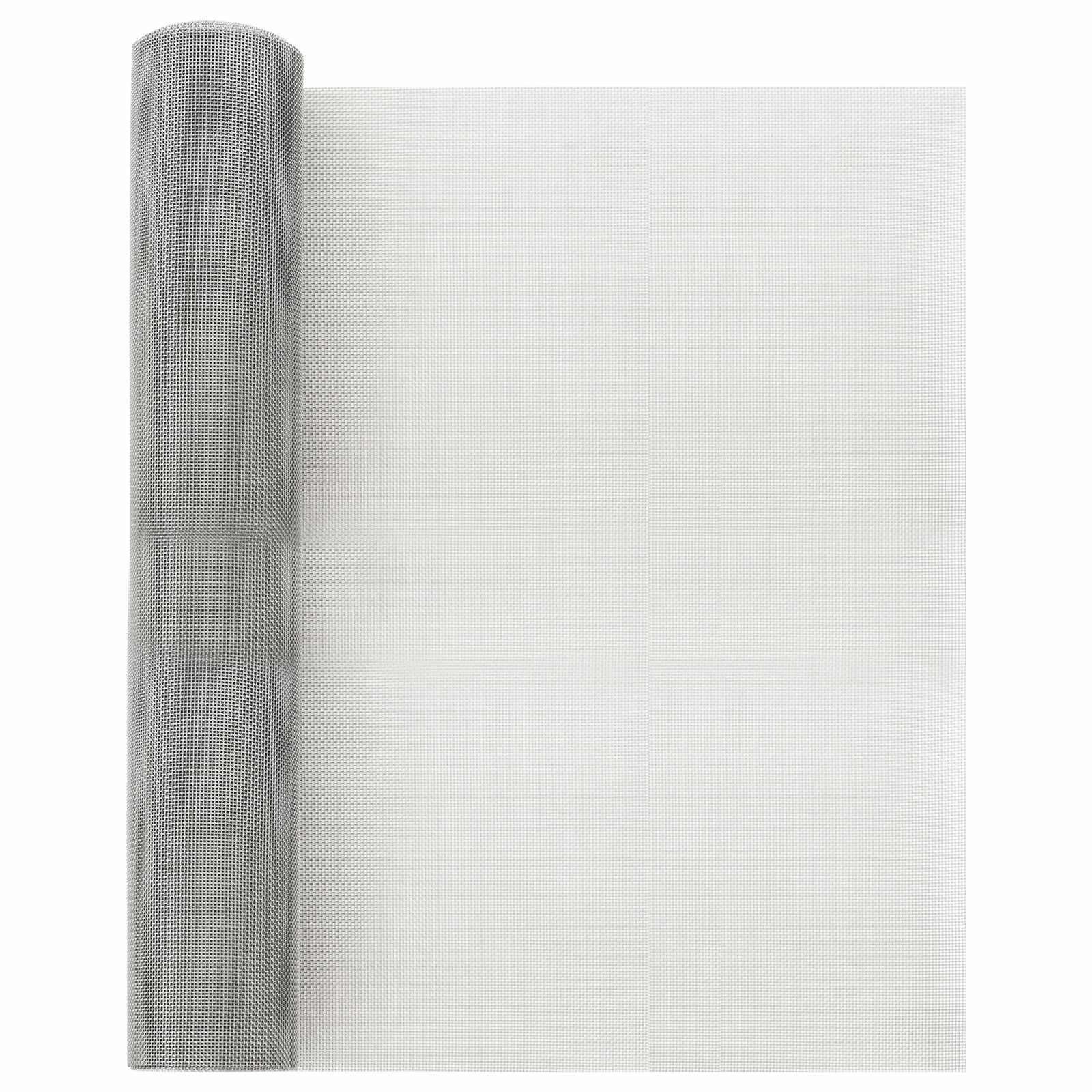 Mrežna tkanina 40 x 500 cm 18 mesh Nehrđajući čelik 304 Srebrna