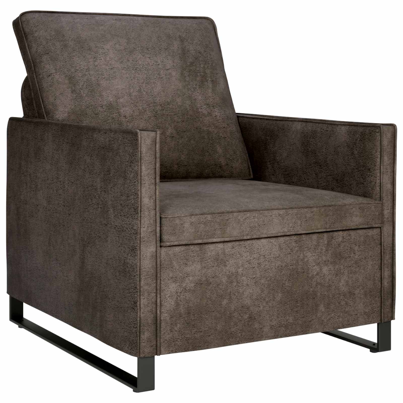 Jednokrevetni Sofa Tamnosiva 70 x 81 x 82 cm Umjetni sued