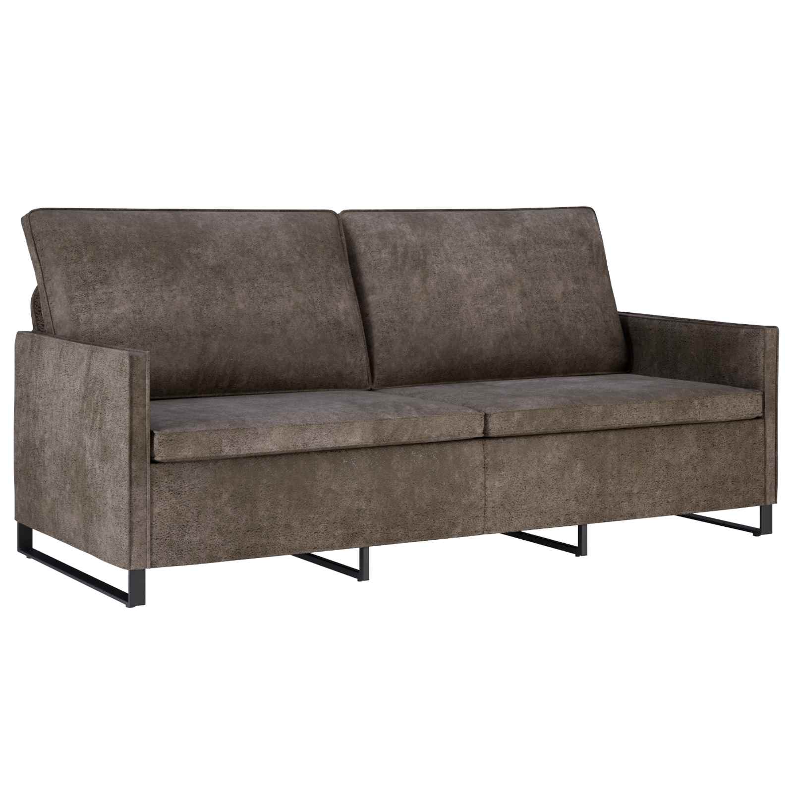 Sofa za 3 osobe Tamnosiva 190 x 81 x 82 cm Umjetni sued