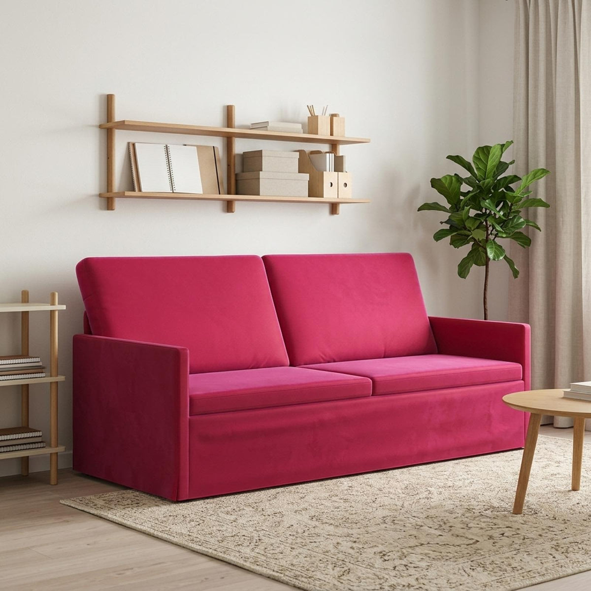 Sofa za 3 osobe Vinska crvena 190 x 81 x 82 cm Baršun