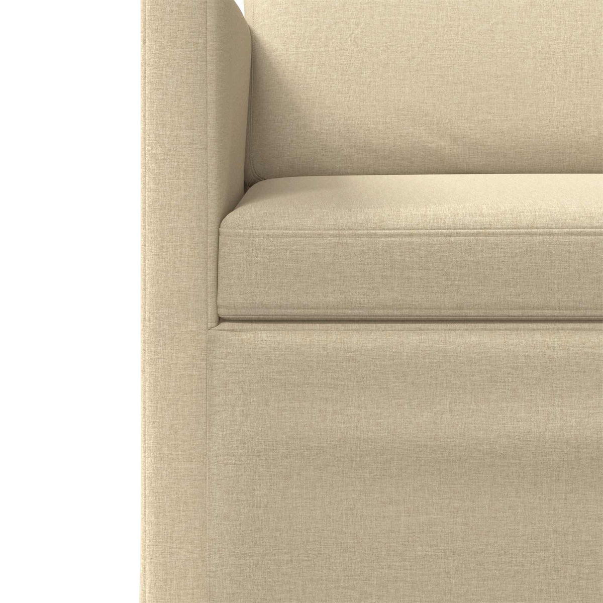 Sofa za 3 osobe Krem 220 x 81 x 82 cm Tkanina