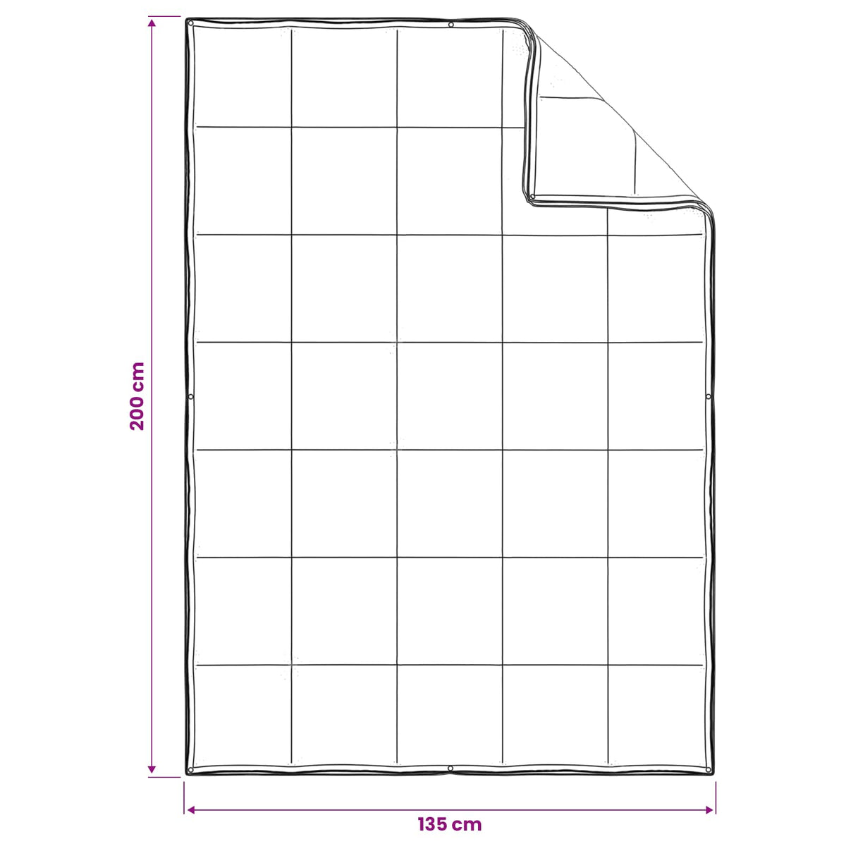 Set deka s jastukom Bež 135 x 200 cm Pamuk, Kapok, Poliester