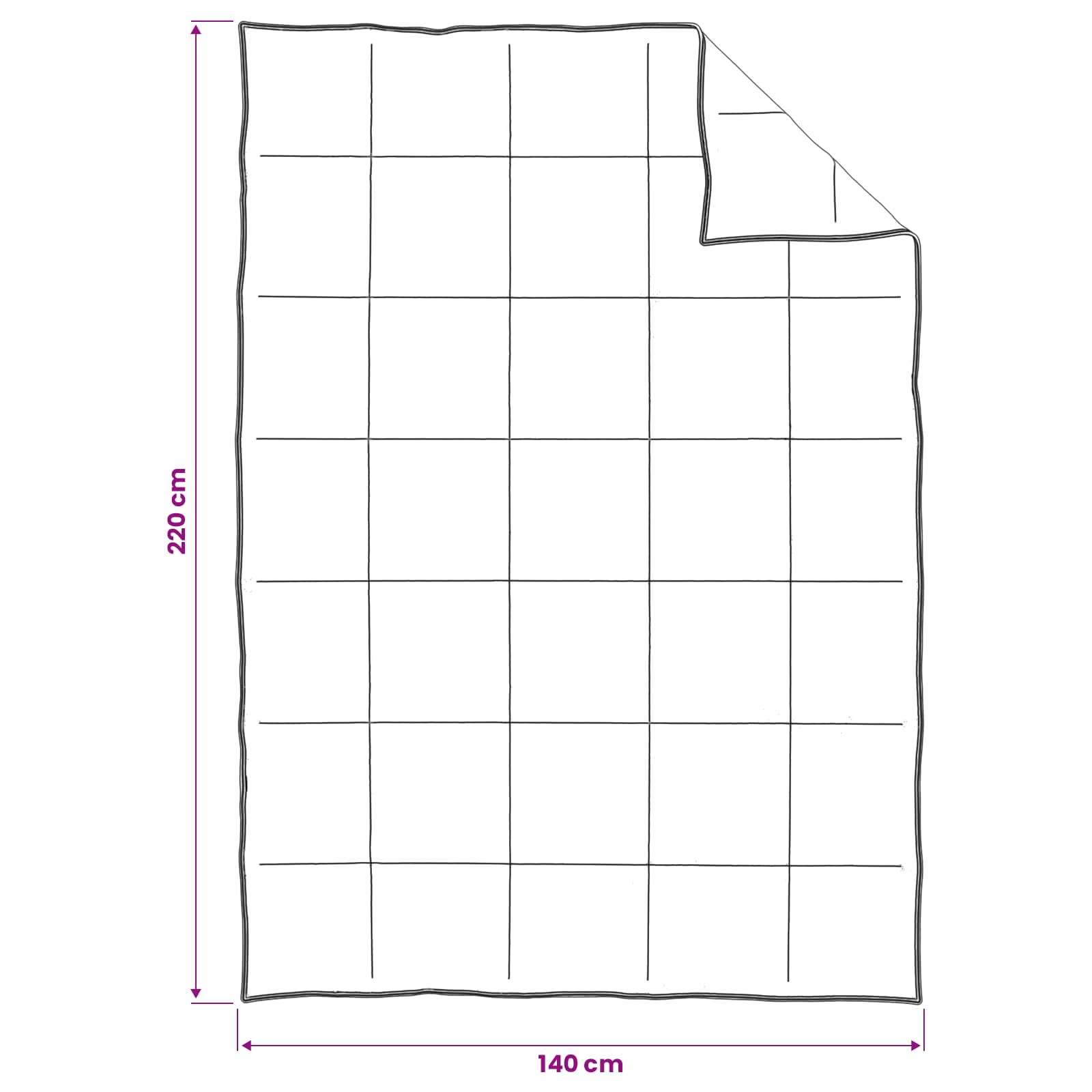 Set deka 2 kom. 140 x 220 cm Sve sezone Kapok vlakno Bež