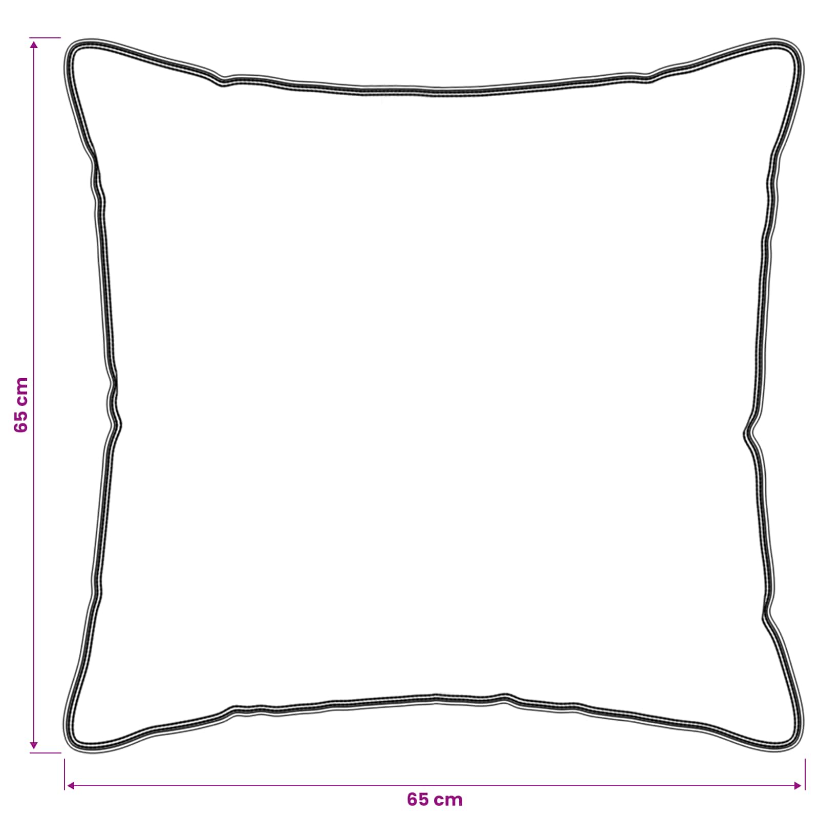 Set deka 2 kom. 135 x 220 cm 250 gsm Prirodni kapok Bež