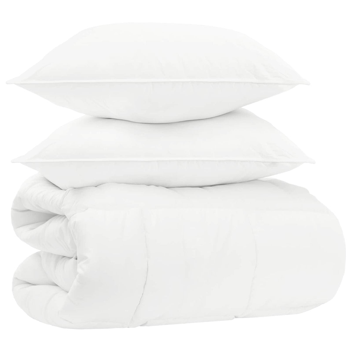Set pokrivača 135 x 220 cm Ne Pamuk, bambus, poliester Bijela