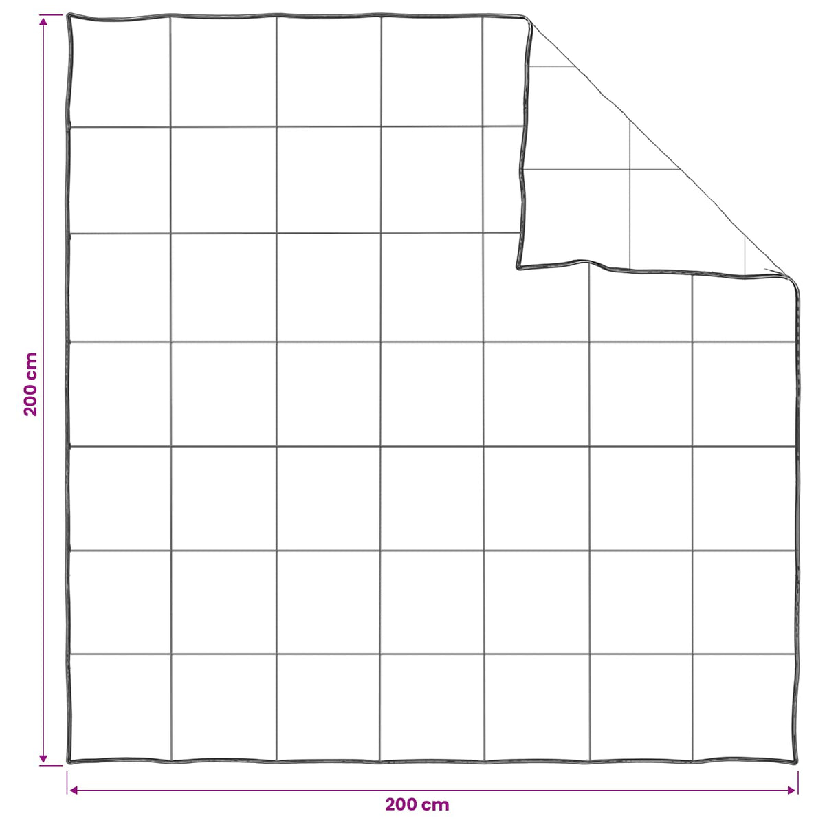 Set deka 2 kom. 200 x 200 cm Ljeto 150 gsm Bambusovo vlakno