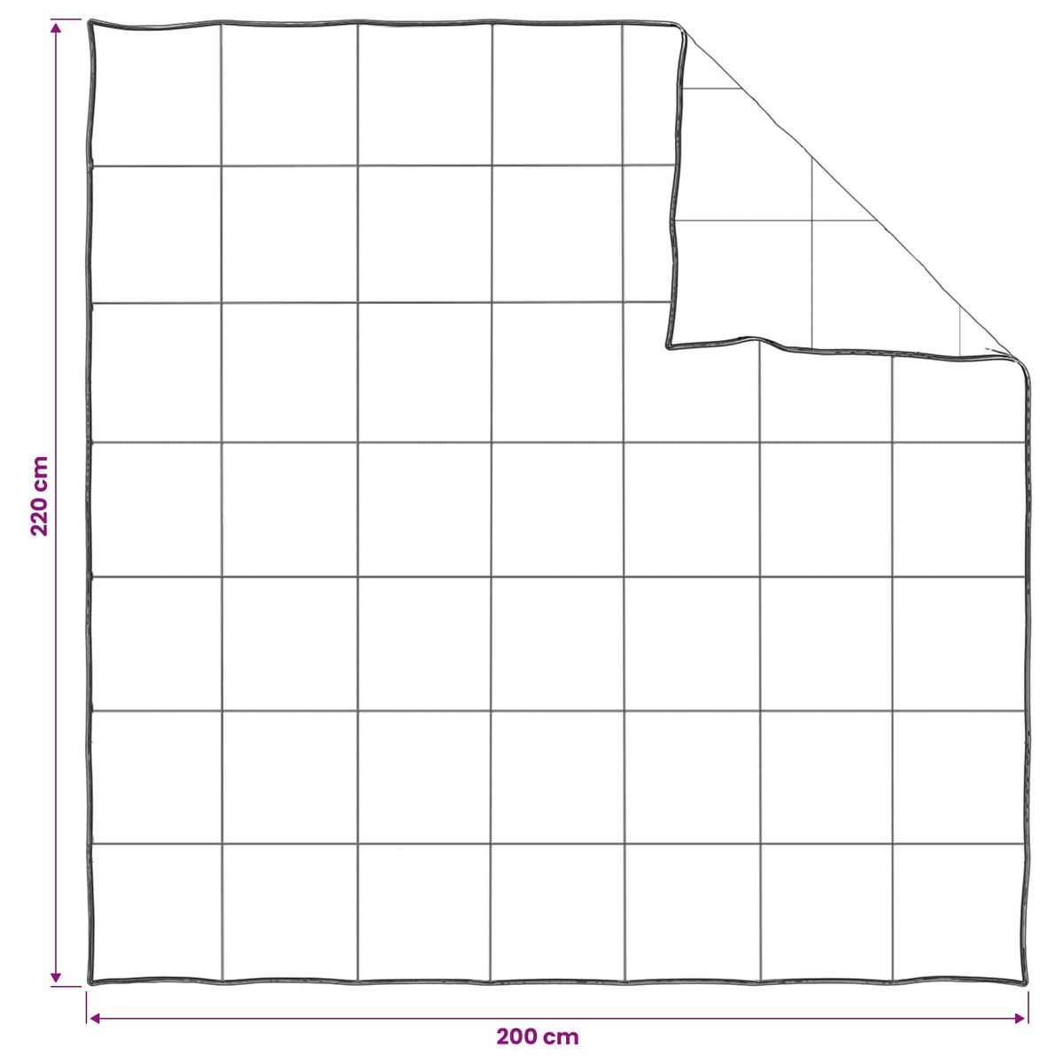 Set deka 2 kom. 200 x 220 cm Ljeto 150 gsm Bambusovo vlakno