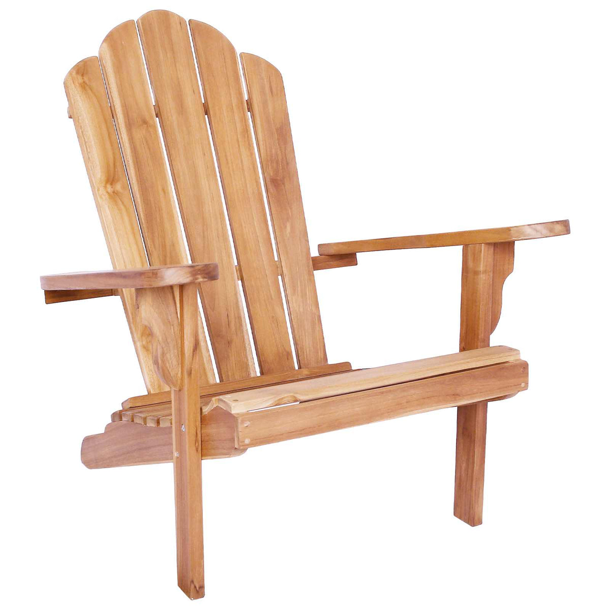 Vrtna Adirondack stolica Prirodna Čvrsto teak drvo