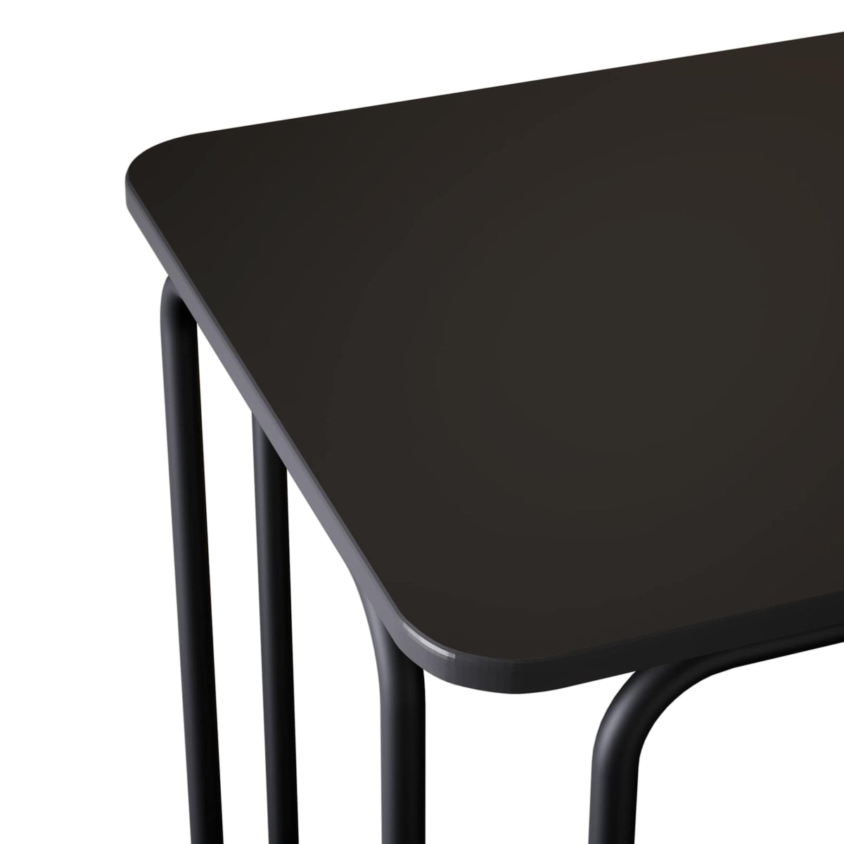 Stol za objedovanje 100 x 50 x 75 cm Konstruirano drvo Crna