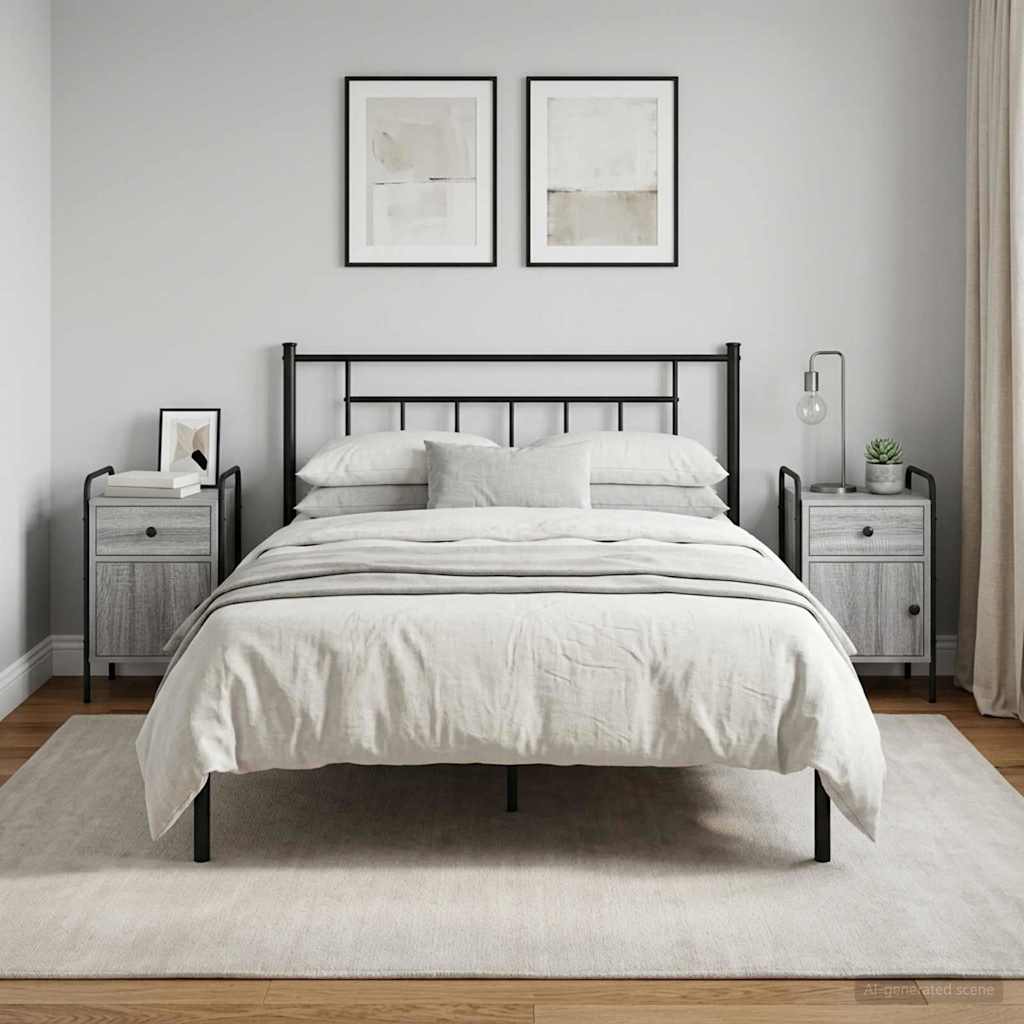 Noćni ormar 2 kom. Siva Sonoma 35 x 36,5 x 61 cm