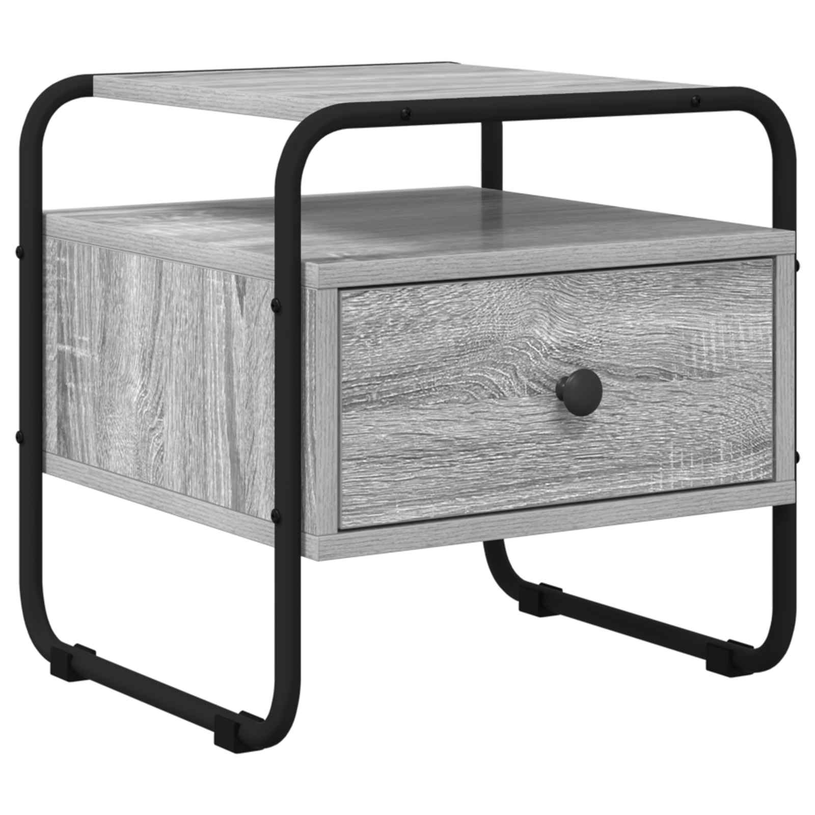 Noćni ormar Siva Sonoma 40 x 39,5 x 40 cm Konstruirano drvo
