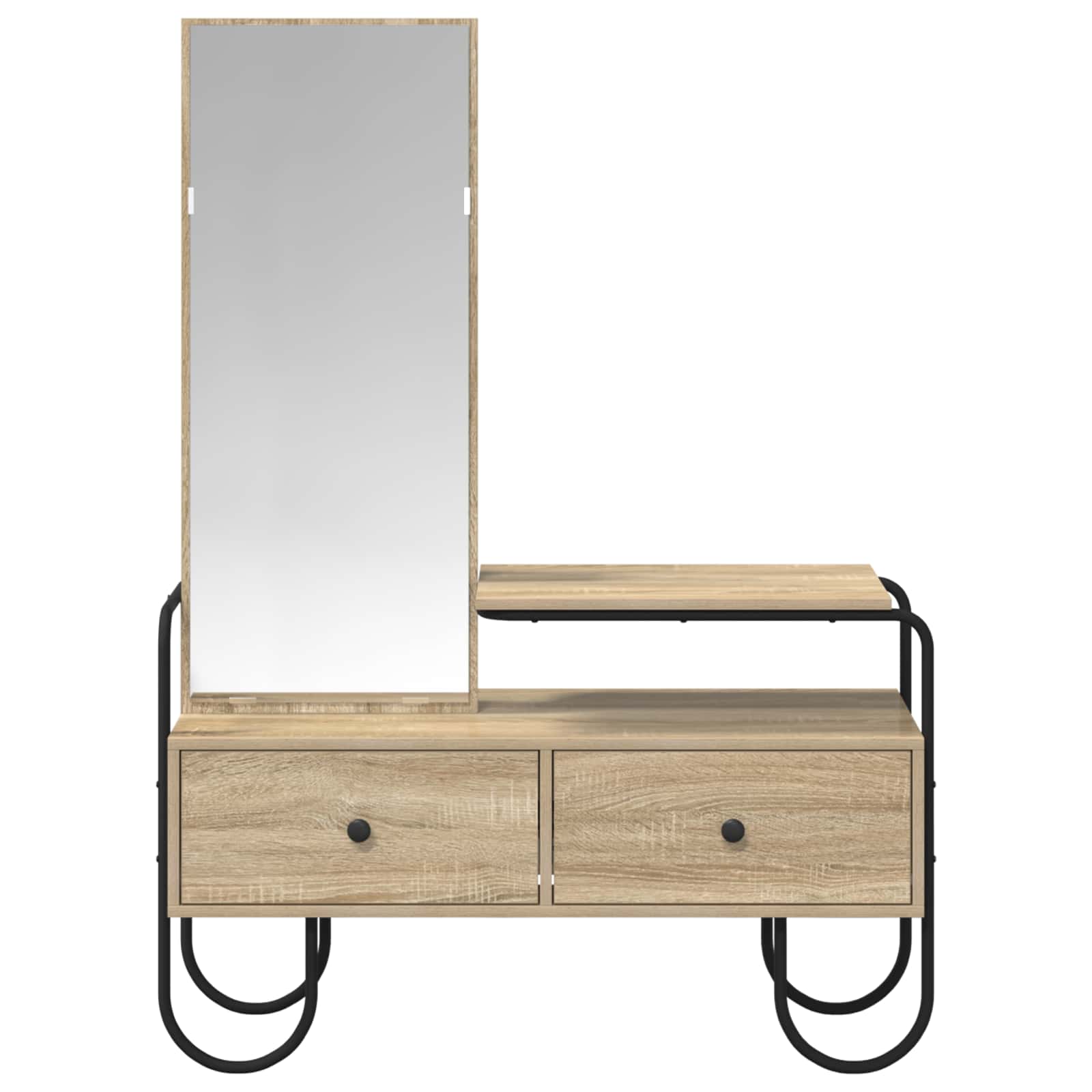 Toaletni stol s ladicama Hrast sonoma 100 x 36,5 x 136 cm