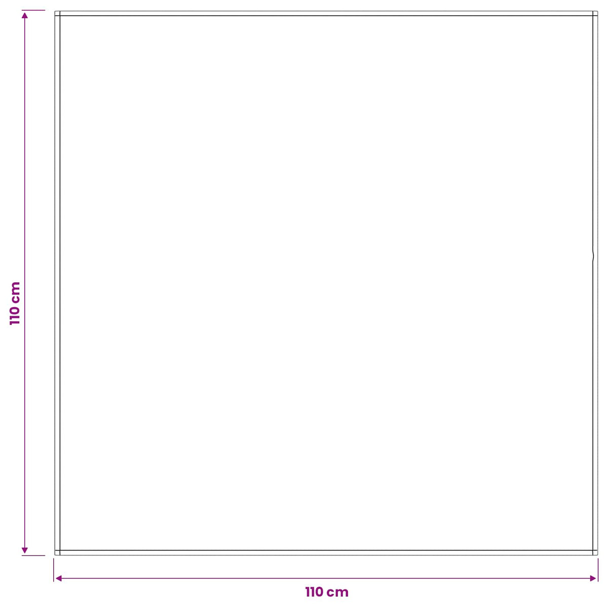 Tkanina za stol Četvrtasti Tamnozelena Poliester 110 x 110 cm