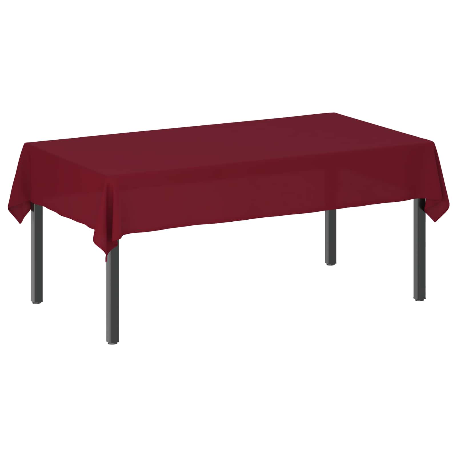 Tkanina za stol Pravokutni Vinova crvena 140 x 260 cm Poliester