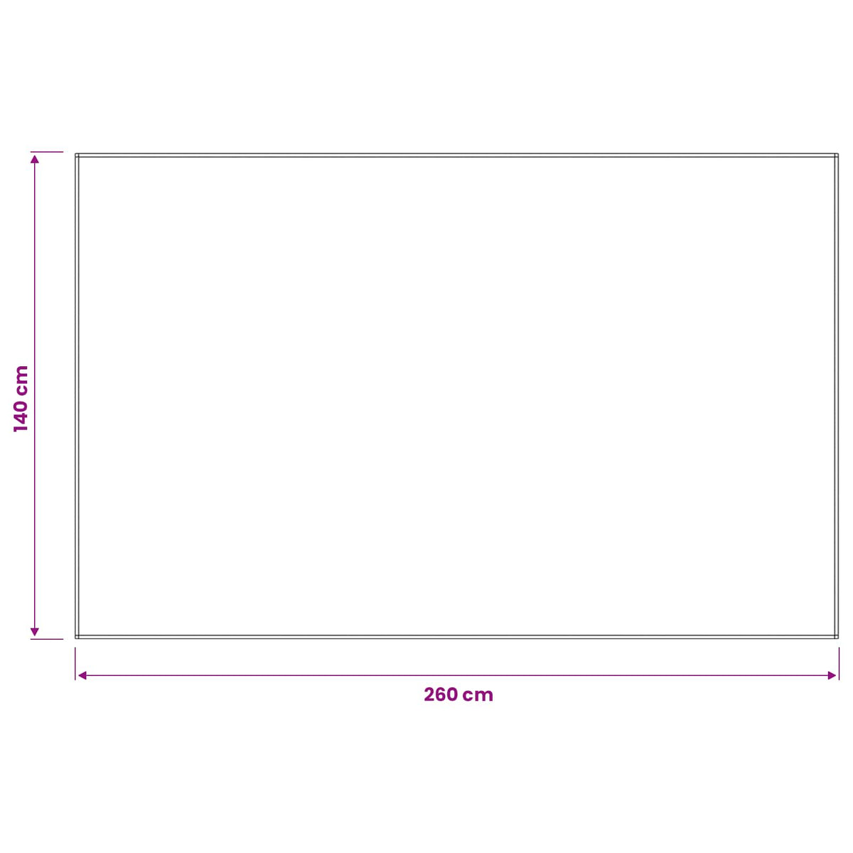 Tkanina za stol Pravokutni Vinova crvena 140 x 260 cm Poliester