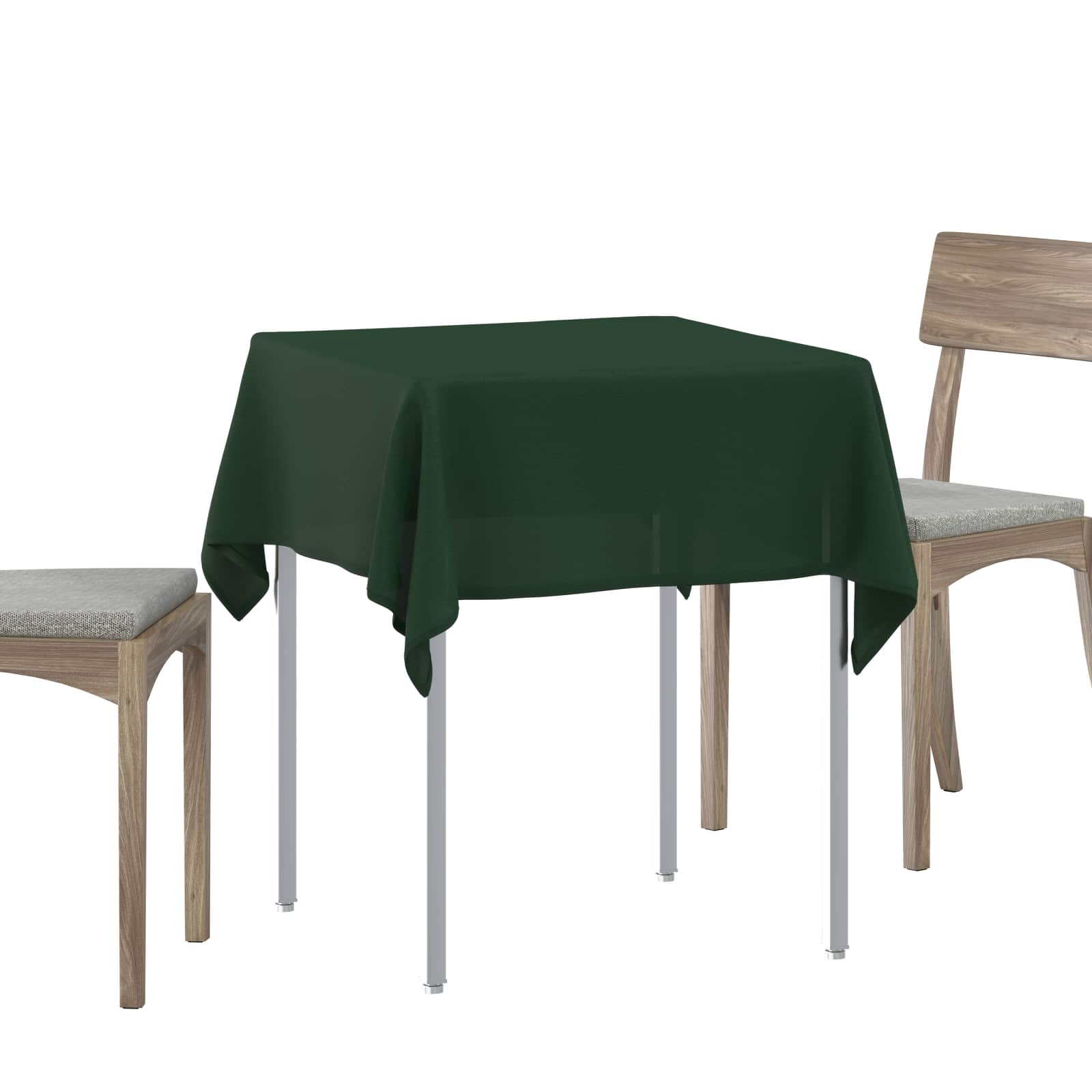 Tkanina za stol Četvrtasti Tamnozelena 140 x 140 cm