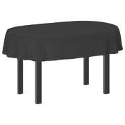 Tkanina za stol Ovalni Tamnosiva 130 x 180 cm