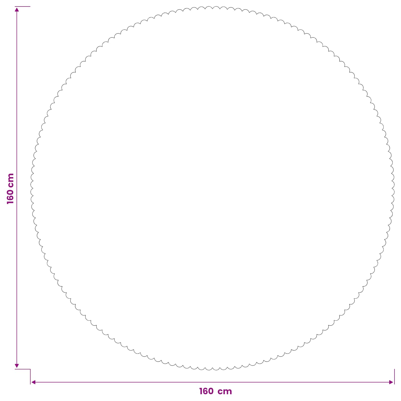 Tkanina za stol Kružni Svjetlosiva Ø 160 cm