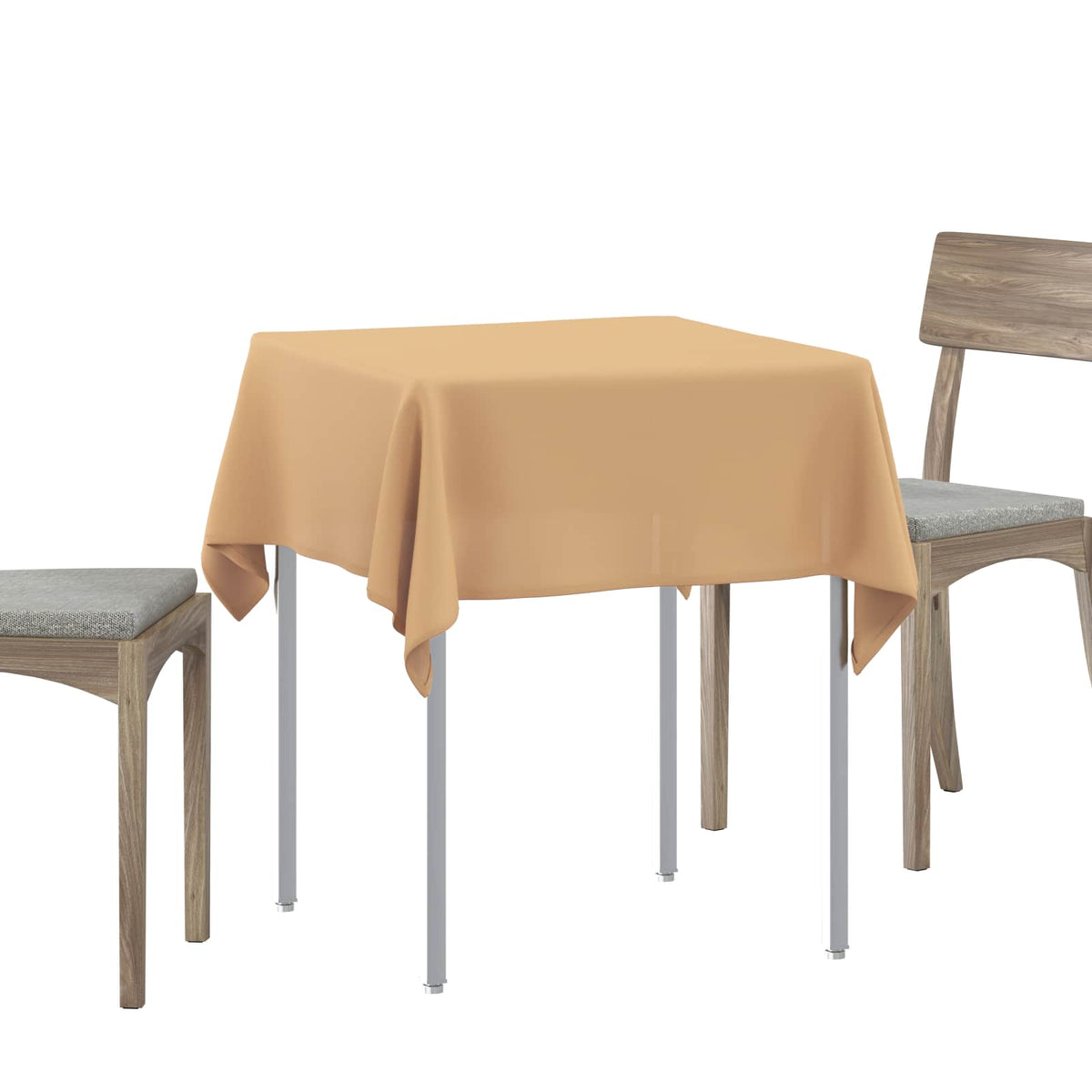 Tkanina za stol 5 kom. Četvrtasti Bež 110 x 110 cm Poliester