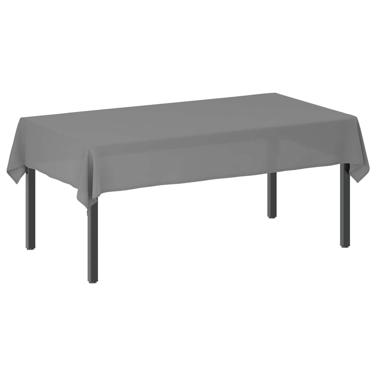 Tkanina za stol 5 kom. Svjetlosiva 140 x 220 cm Poliester