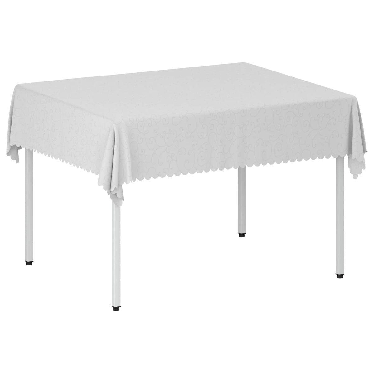 Tkanina za stol 5 kom. Pravokutni Bijela 140 x 180 cm