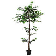 Umjetna ficus biljka Zelena 85 x 18 x 160 cm Tkanina i drvo