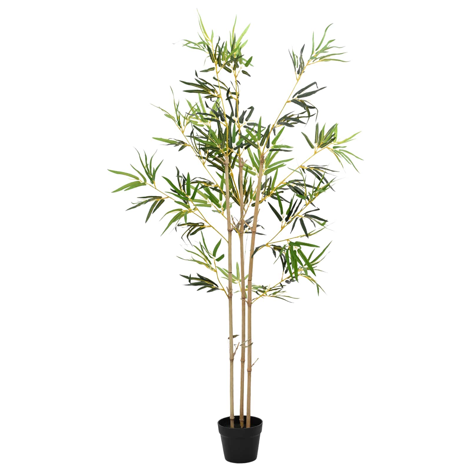 Umjetno bambusovo drvo Zelena 55 x 16 x 150 cm Tkanina i bambus