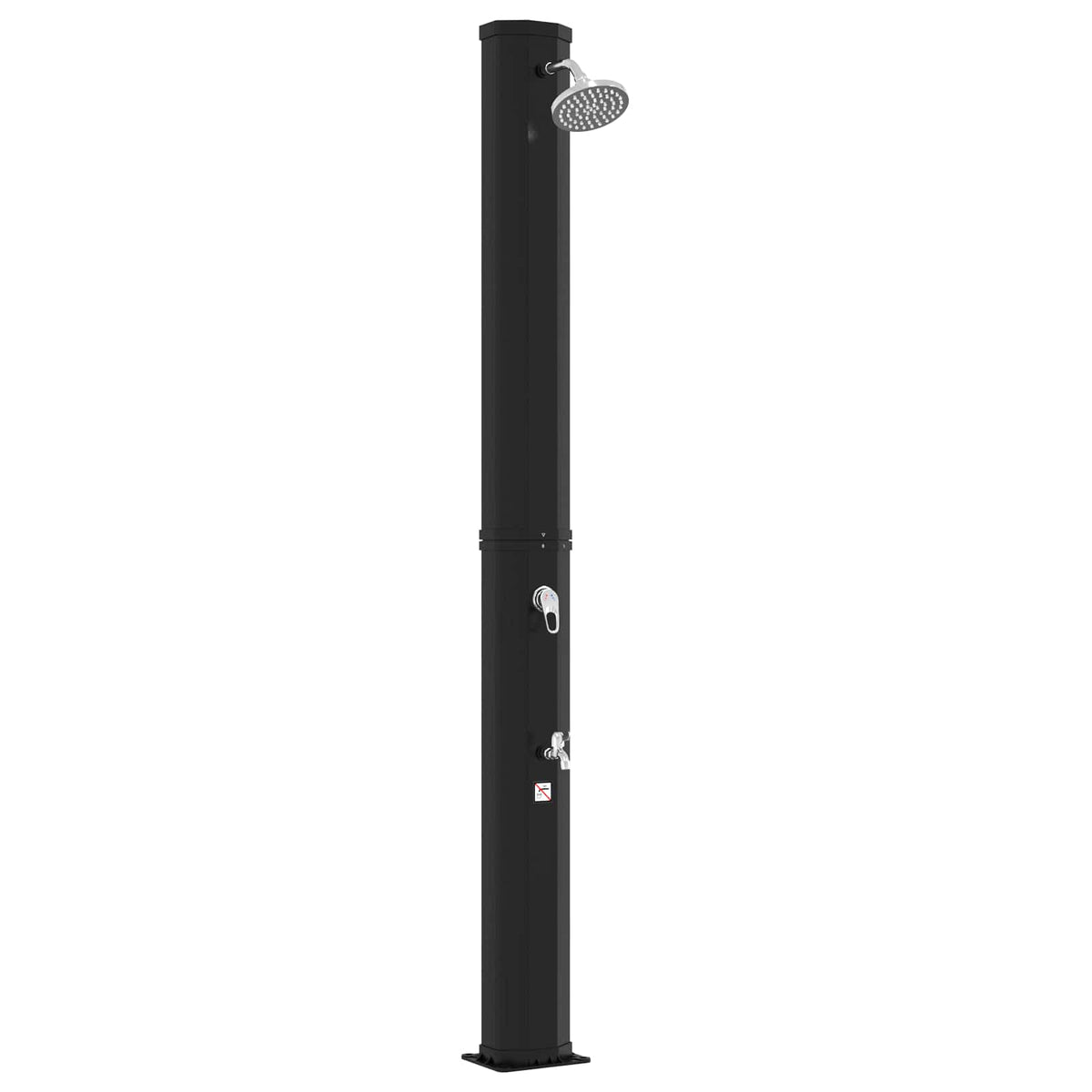 Solarni tuš s tušem i slavinom 40 l PVC, ABS, Legirani cink