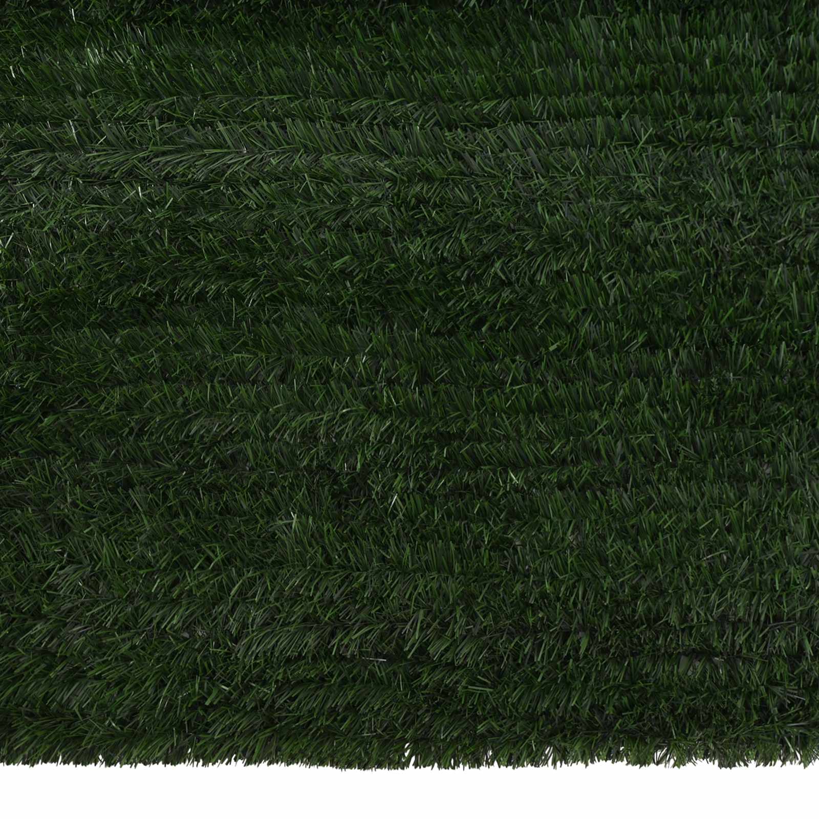 Umjetna ograda Tamnozelena 1 x 6 m PVC i čelik