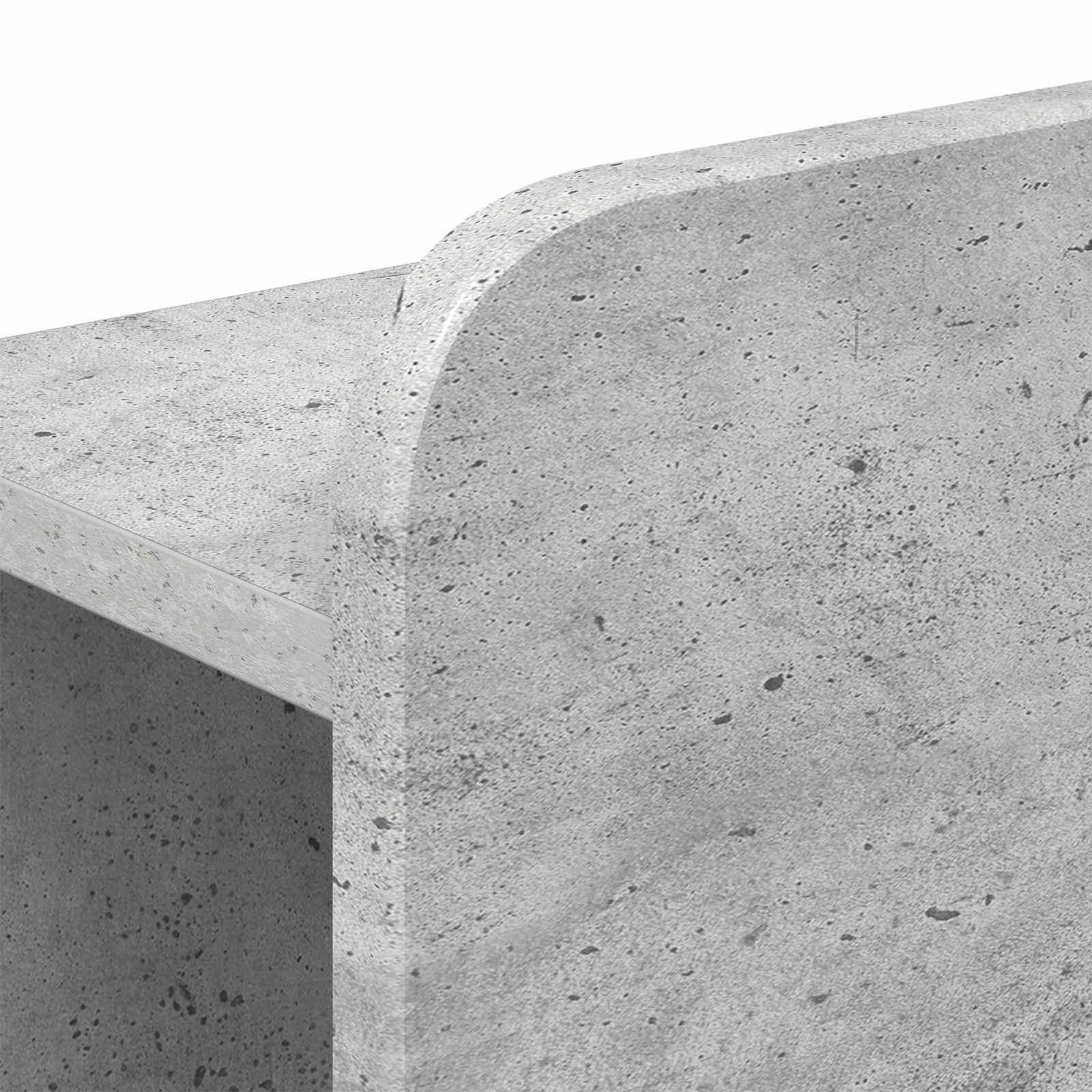 Okvir kreveta s pohranom Betonska siva 140 x 190 cm