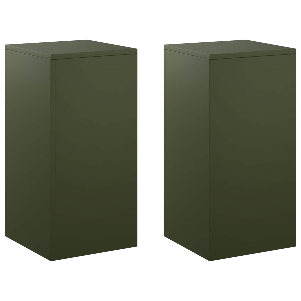 Stalak za biljke 2 pcs Maslinastozelena 30 x 30 x 60 cm Čelik