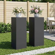 Stalak za biljke 2 pcs Crna 30 x 30 x 80 cm Čelik