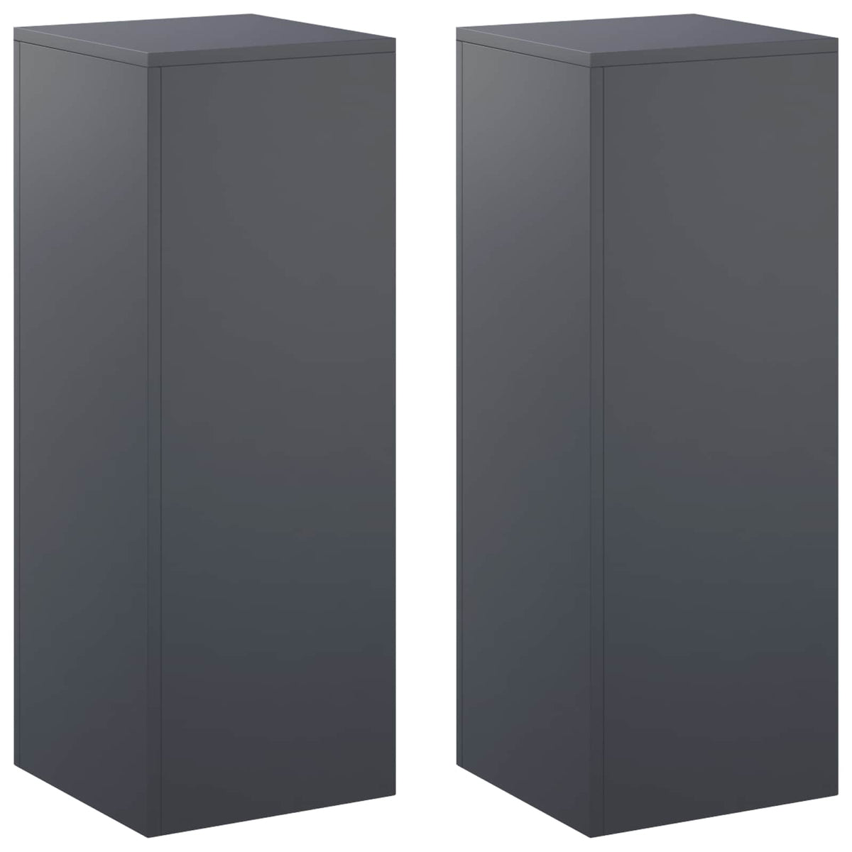 Stalak za biljke 2 pcs Antracit 30 x 30 x 80 cm Pocinčani čelik