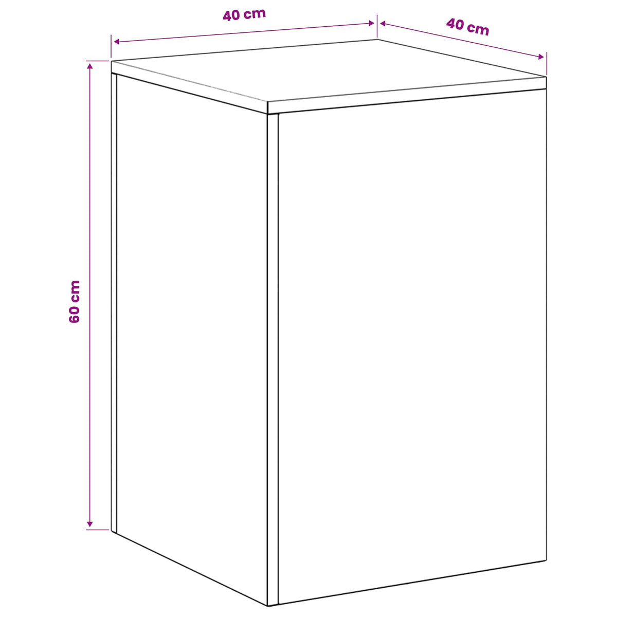 Stalak za biljke 2 pcs Crna 40 x 40 x 60 cm Čelik