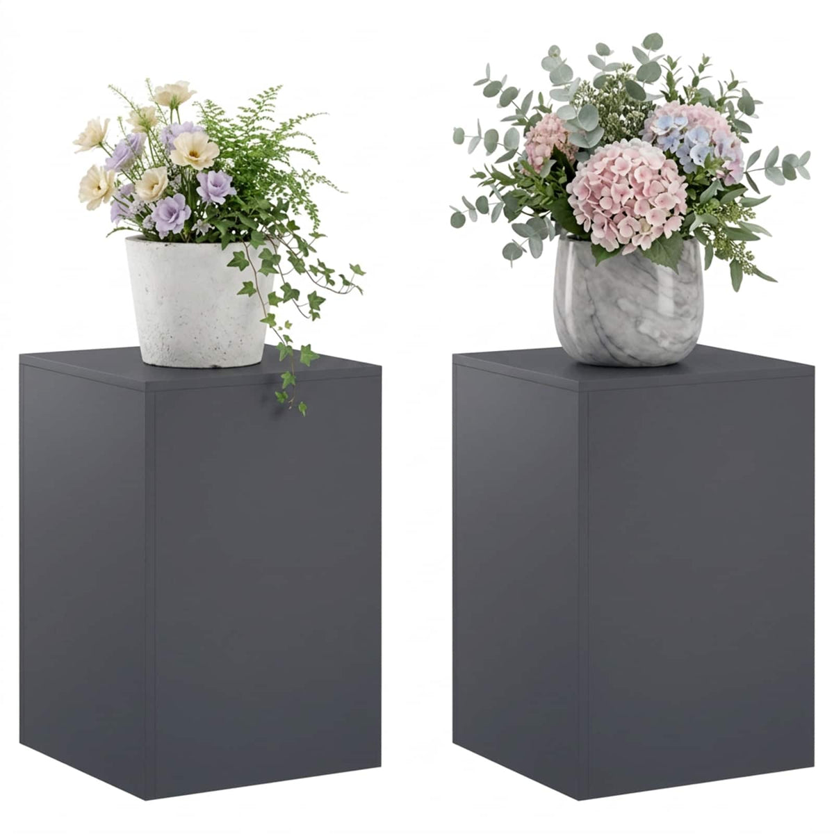 Stalak za biljke 2 pcs Antracit 40 x 40 x 60 cm Pocinčani čelik