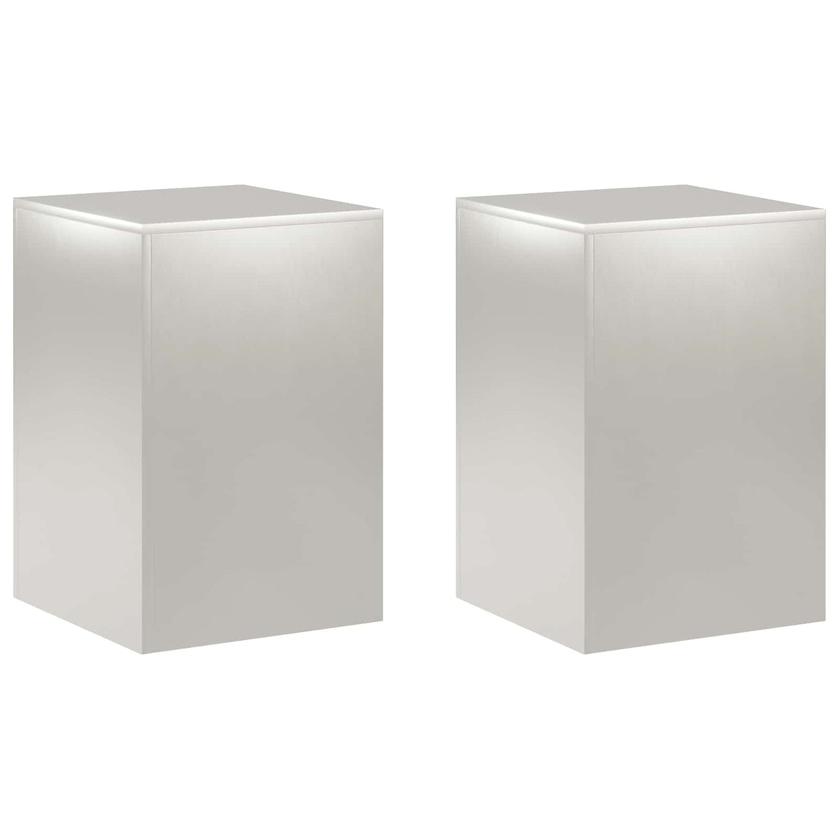 Stalak za biljke 2 pcs Srebrna 40 x 40 x 60 cm Čelik