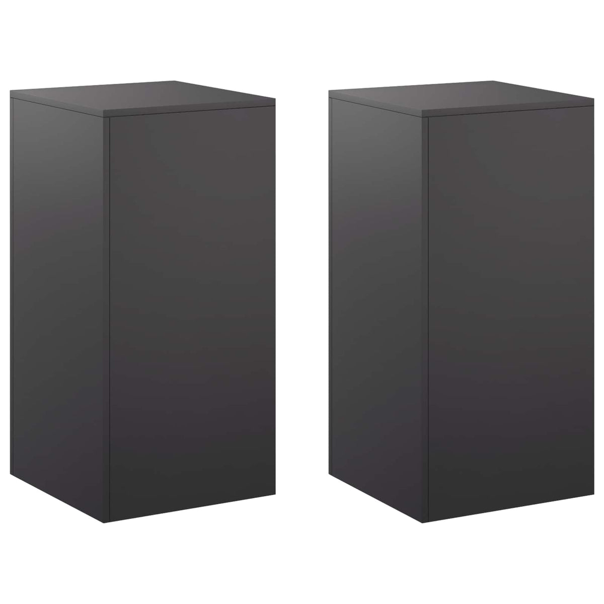 Stalak za biljke 2 pcs Crna 40 x 40 x 80 cm Čelik
