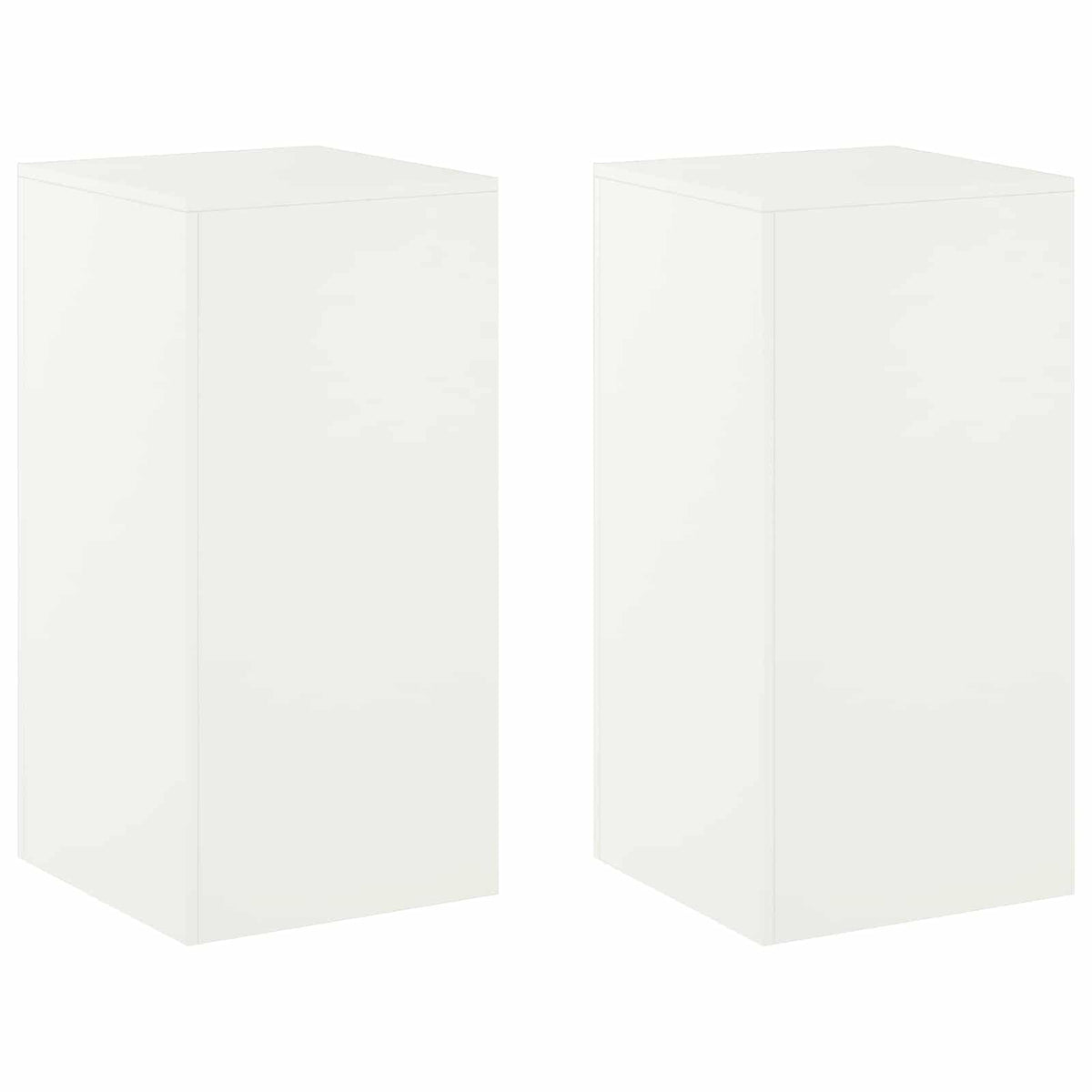 Stalak za biljke 2 pcs Bijela 40 x 40 x 80 cm Čelik