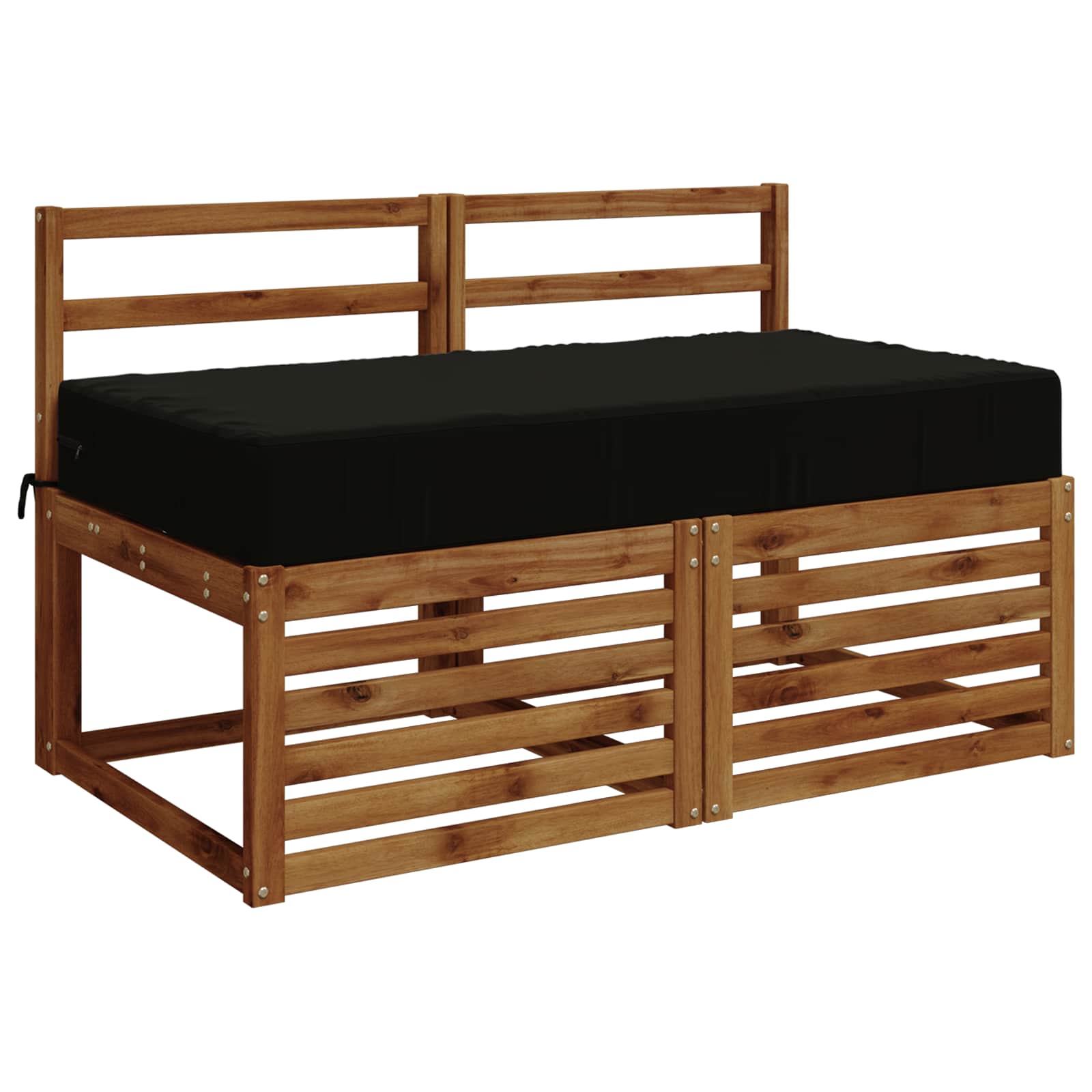 Jastuk za sjedalo SOEST 100% poliester Crna 120 x 80 x 15 cm