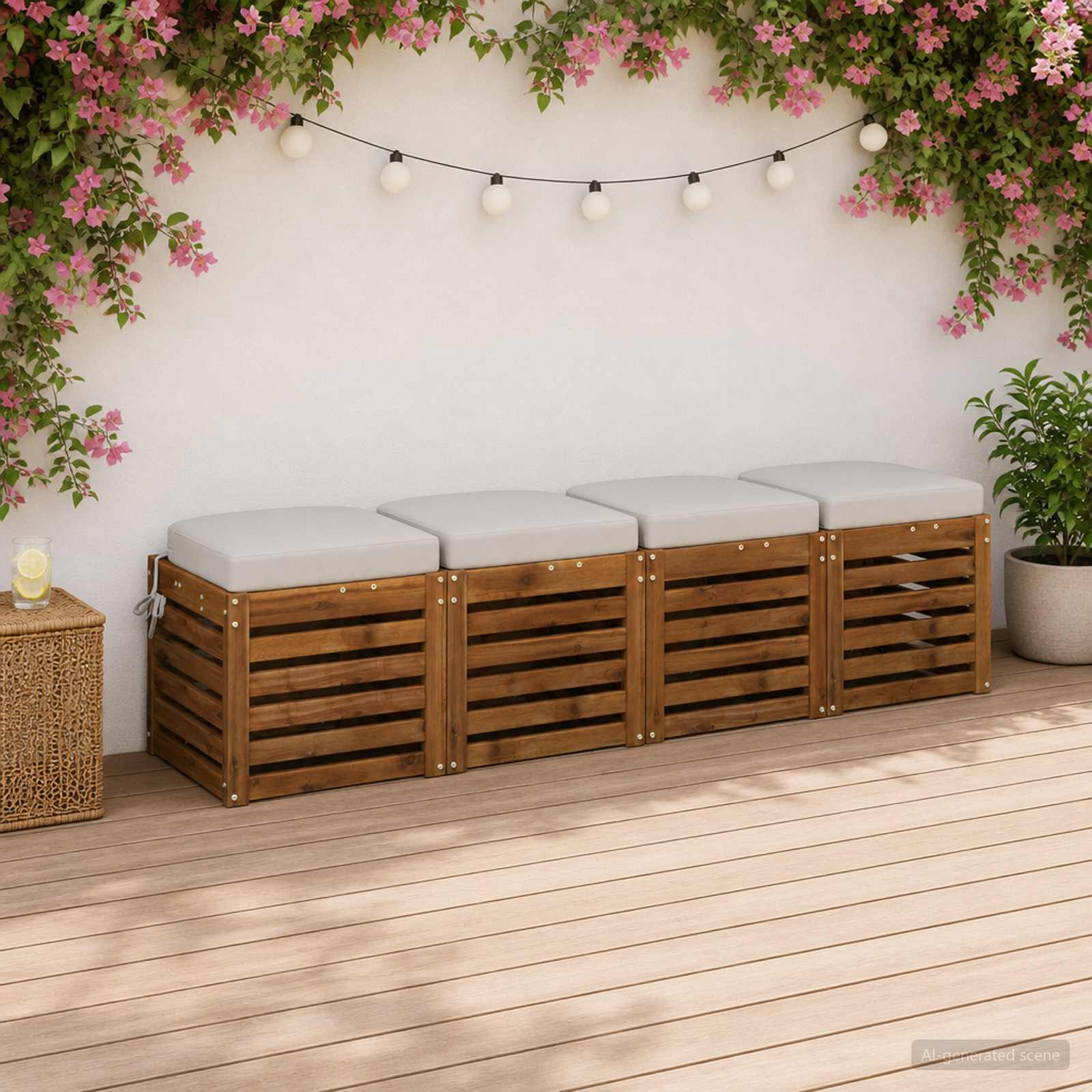 Set jastučića od 4 komada SOEST 4 pcs 100% poliester Bijela