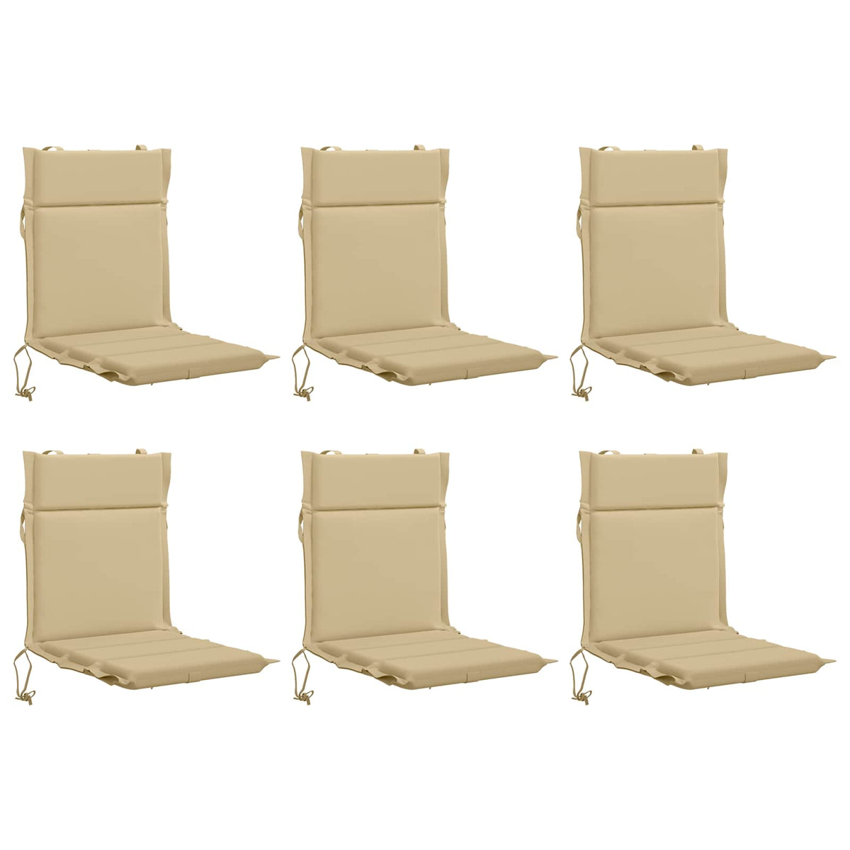 Jastučić za nisku stolicu GEMERT 6 kom. 100% poliester Bež