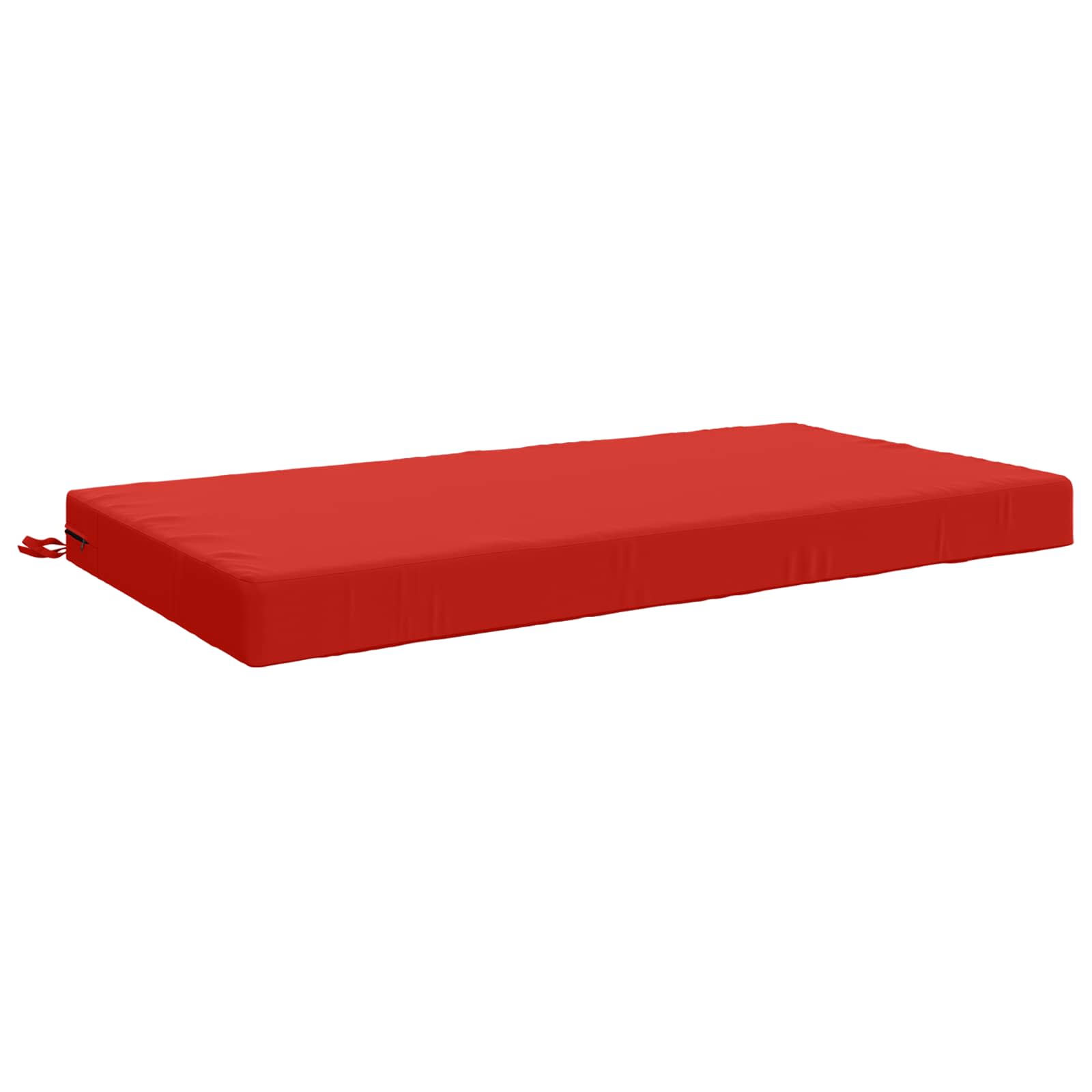 Jastuk za sjedalo SOEST 100% poliester Crvena 120 x 60 x 10 cm