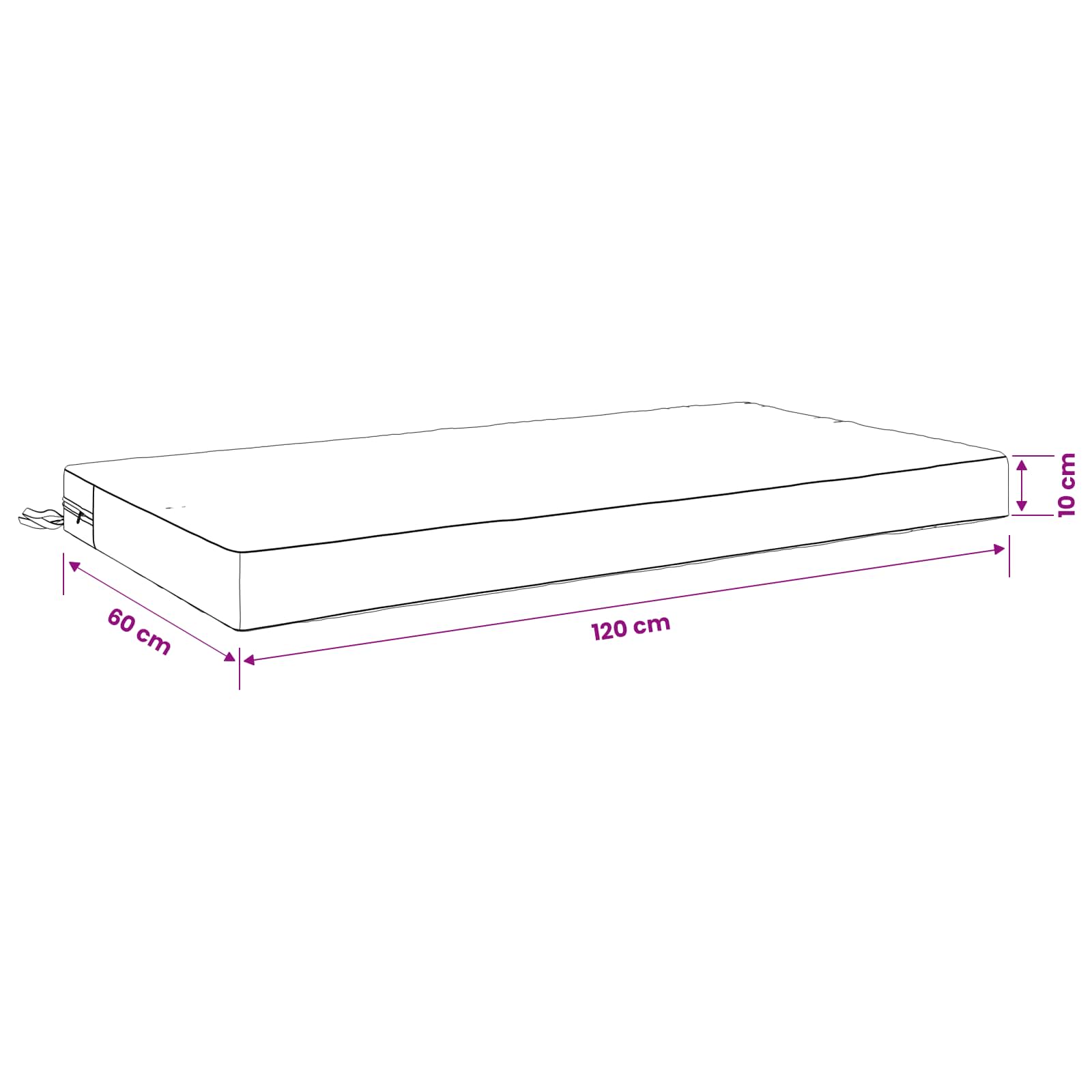 Jastuk za sjedalo SOEST 100% poliester Crvena 120 x 60 x 10 cm